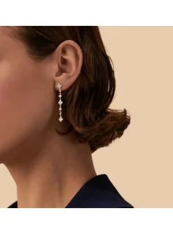 Boucles d'oreilles Agatha Beloved pendantes argent_x005f_x000D_fleurs