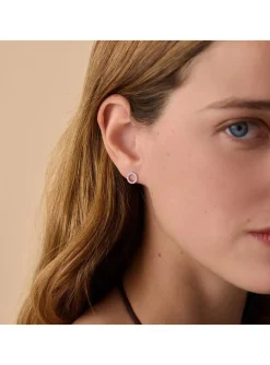 Boucles d'oreilles Agatha Rondou cercles évidésempierrés
