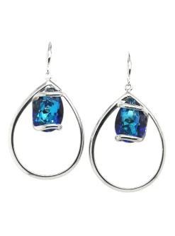 Boucles d'oreilles Andréa Marazzin Pear Bermuda Blue