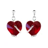 Boucles d'oreilles Andrea Marazzini coeur rouge