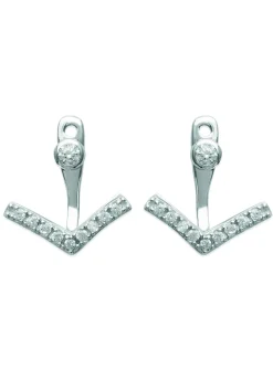 Boucles d'oreilles argent en V