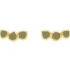 Boucles d'oreilles Bangle up Lumi vert olive