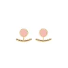 Boucles d'oreilles Bangle Up Comète 2 en 1 rose_x005f_x000D_poudre