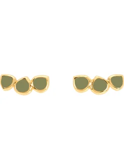 Boucles d'oreilles Bangle up Lumi vert olive