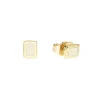Boucles d'oreilles Bangle Up puces blanc sable