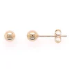 Boucles d'oreilles Boule 4 mm or 750/1000