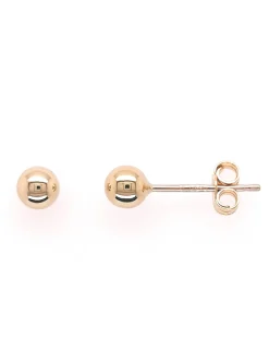 Boucles d'oreilles Boule 4 mm or 750/1000