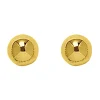 Boucles d'oreilles boule 6 mm or jaune 9 carats
