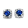 Boucles d'oreilles Braillaxis or saphirs diamants