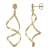 Boucles d'oreilles Brillaxis double spirale or