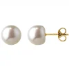Boucles d'oreilles Brillaxis perles d'eau douce 8mm