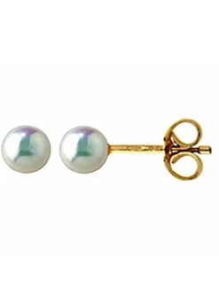 Boucles d'oreilles Brillaxis perle de culture 3.5 mm