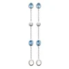 Boucles d'oreilles Brillaxis argent rhodié_x005f_x000D_Oxyde bleu ciel