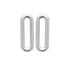 Boucles d'oreilles Brillaxis maillon argent