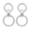 Boucles d'oreilles Brillaxis argent huit