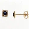 Boucles d'oreilles Brillaxis saphir et diamants or