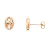 Boucles d'oreilles Brillaxis grain de café 6mm