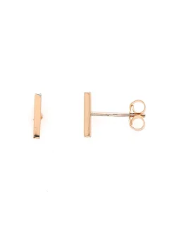 Boucles d'oreilles Brillaxis tube or jaune 18 carats
