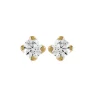 Boucles d'oreilles Brillaxis puces diamants or jaune_x005f_x000D_0.16 ct