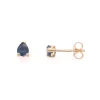 Boucles d'oreilles Brillaxis saphir poire 5x4