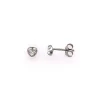 Boucles d'oreilles Brillaxis coeur oz or blanc