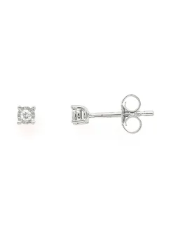 Boucles d'oreilles Brillaxis diamant 0.03 cts