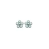 Boucles d'oreilles Brillaxis argent rhodié_x005f_x000D_Fleur OZ