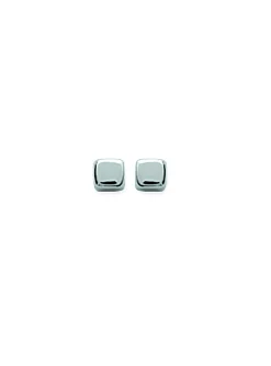 Boucles d'oreilles Brillaxis puces carrées_x005f_x000D_argent rhodié