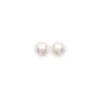 Boucles d'oreilles Brillaxis perles blanches 5mm