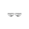 Boucles d'oreilles Brillaxis demi-lune martelées