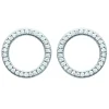 Boucles d'oreilles Brillaxis cercles empierrés