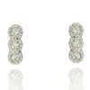 Boucles d'oreilles Brillaxis or trilogie diamant