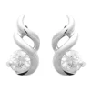 Boucles d'oreilles Brillaxis ondulations avec oxyde_x005f_x000D_argent rhodié