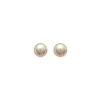 Boucles d'oreilles Brillaxis perle blanche 4 mm
