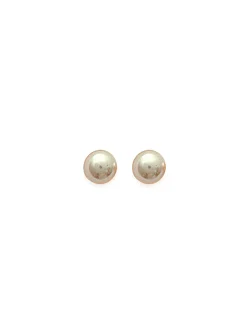 Boucles d'oreilles Brillaxis perle blanche 4 mm