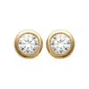 Boucles d'oreilles Brillaxis puces plaqué or 3mm