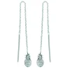 Boucles d'oreilles Brillaxis ananas longues