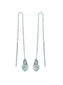Boucles d'oreilles Brillaxis ananas longues
