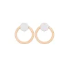 Boucles d'oreilles Brillaxis cercle bicolore