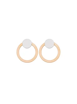 Boucles d'oreilles Brillaxis cercle bicolore