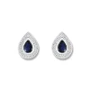 Boucles d'oreilles Brillaxis saphir et diamant