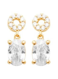 Boucles d'oreilles Brillaxis pendantes minimalistes