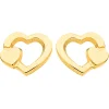 Boucles d'oreilles Brillaxis coeurs_x005f_x000D_or jaune 18 carats