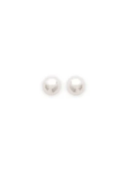 Boucles d'oreilles Brillaxis perles plaqué or 6mm