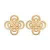 Boucles d'oreilles Brillaxis trèfle fantaisie