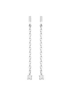 Boucles d'oreilles Brillaxis chaine et OZ