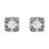 Boucles d'oreilles Brillaxis or blanc diamants