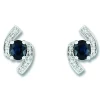 Boucles d'oreilles Brillaxis saphirs diamants or