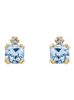 Boucles d'oreilles Brillaxis or topazes oxydes