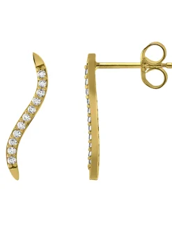 Boucles d'oreilles Brillaxis en or 9 carats oxydes